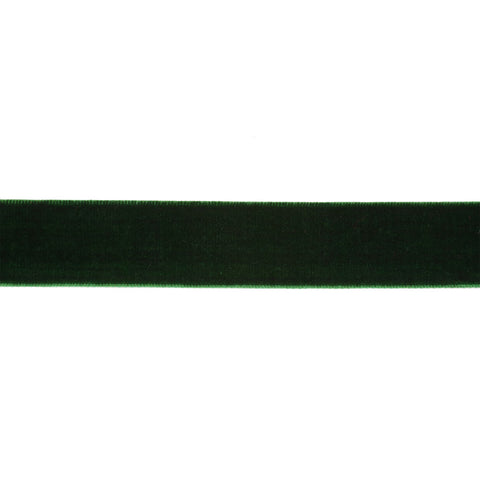 1" Spruce Green Velvet Ribbon | 10 Yards