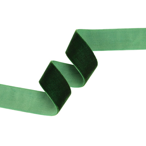 1" Spruce Green Velvet Ribbon | 10 Yards