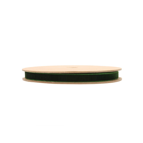 3/8" Spruce Velvet Ribbon| 10 Yards