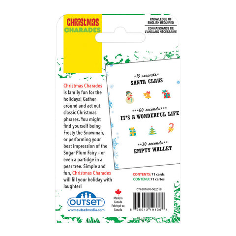 Christmas Charades Card Game, shoptreeboutique.com