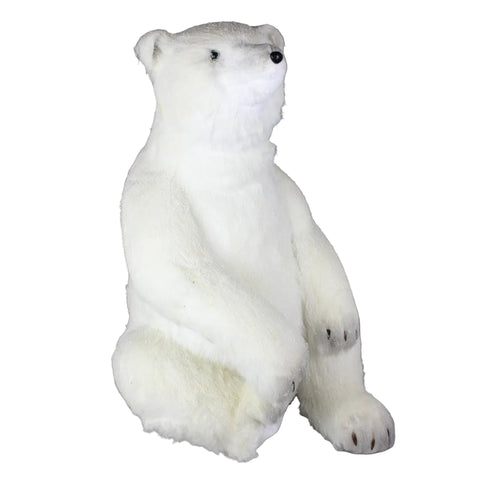 34" White Bear Figure, shoptreeboutique.com