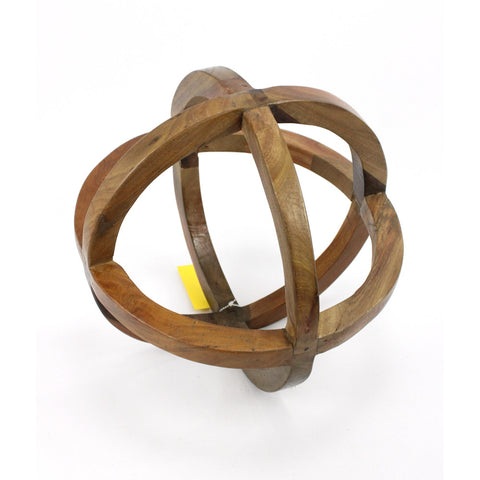 12" Natural Wood Ball Decor, shoptreeboutique.com