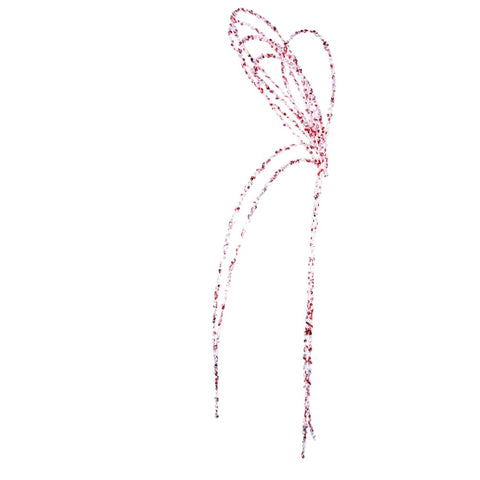 36" Sequin Loop Spray - Red & White, shoptreeboutique.com