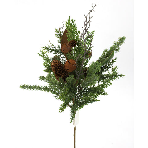 20" Mixed Pinecone Bell Spray, shoptreeboutique.com