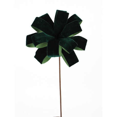 20" Emerald Velvet Ribbon Stem, shoptreeboutique.com