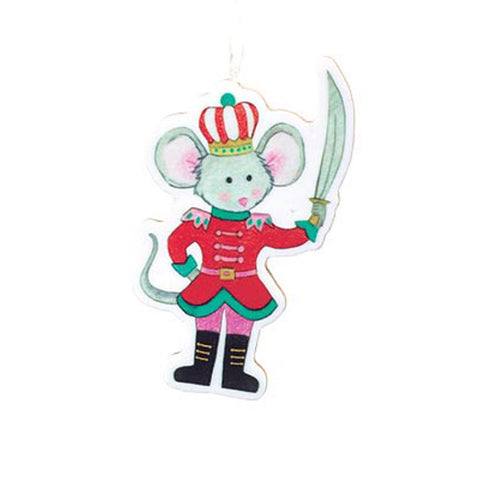 Nutcracker Ballet Lacquered Wood Ornament - Mouse, shoptreeboutique.com