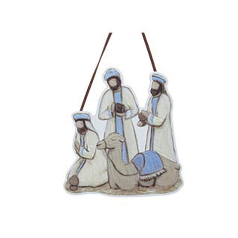 Creche Ornament Stand with Religious Ornaments