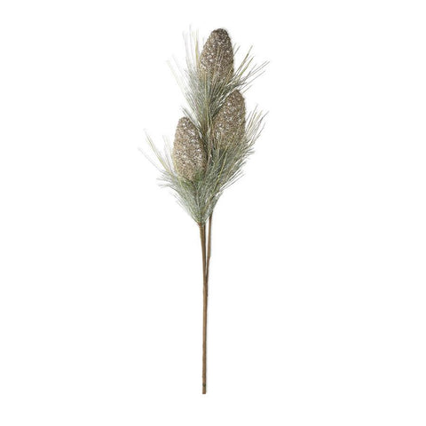 33 Inch Gold Glitter Pinecones Spray, shoptreeboutique.com