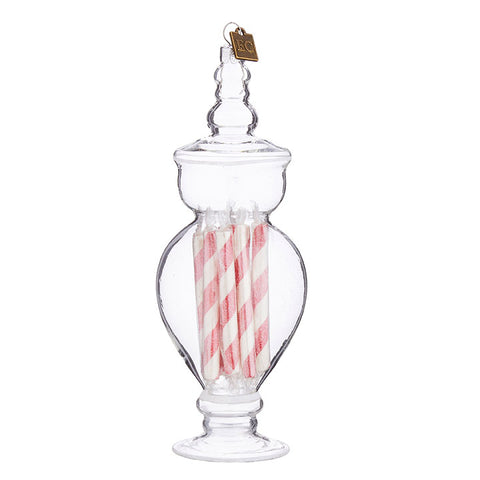7" Peppermint Stick Candy Jar Ornament