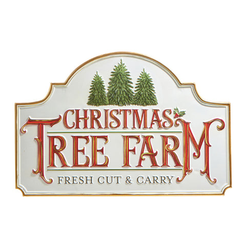 Christmas Tree Farm Metal Wall Art