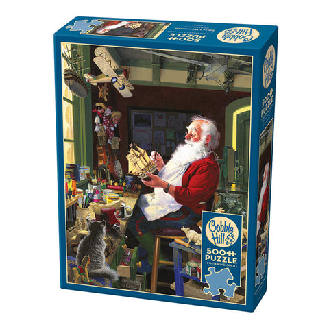 Santa's Workbench 500-Piece Puzzle, shoptreeboutique.com