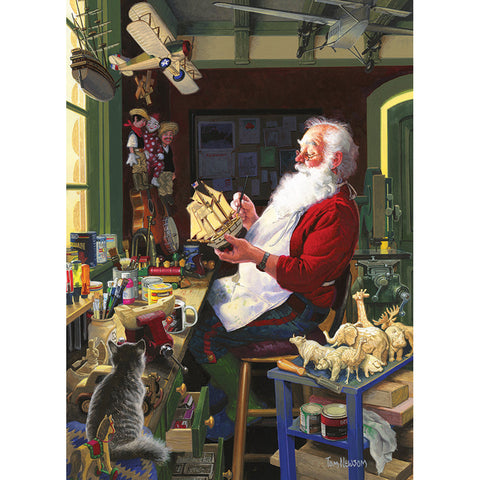 Santa's Workbench 500-Piece Puzzle, shoptreeboutique.com