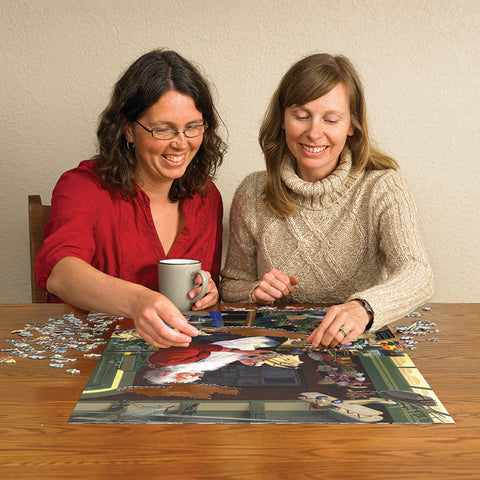 Santa's Workbench 500-Piece Puzzle, shoptreeboutique.com
