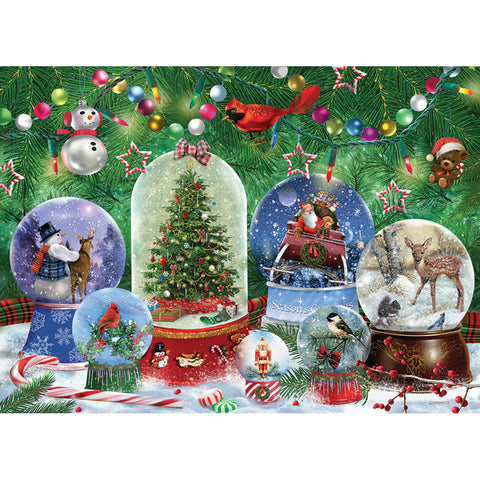 Snow Globes 500-Piece Puzzle, shoptreeboutique.com