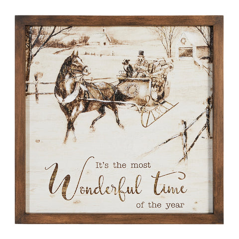19" Wonderful Time Wall Art, shoptreeboutique.com