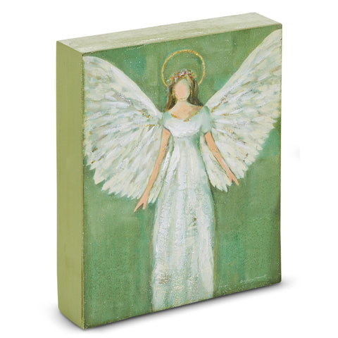 10" Guardian Angel Block, shoptreeboutique.com