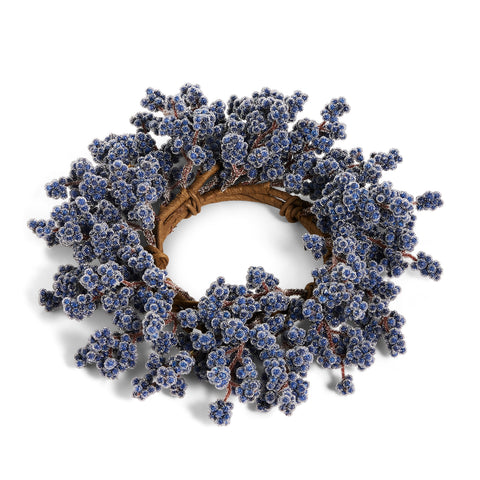 4.25" Iced Blue Berry Candle Ring, shoptreeboutique.com