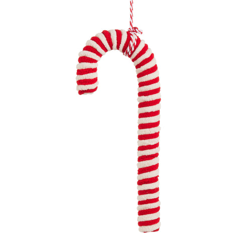 10" Wrapped Candy Cane Ornament, shoptreeboutique.com