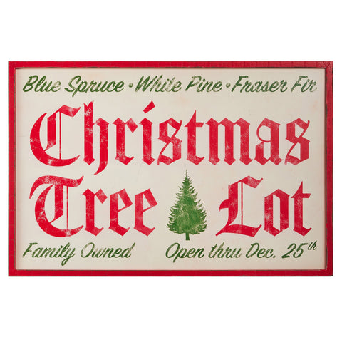 32" x 21.5" Christmas Tree Lot Wall Art, shoptreeboutique.com