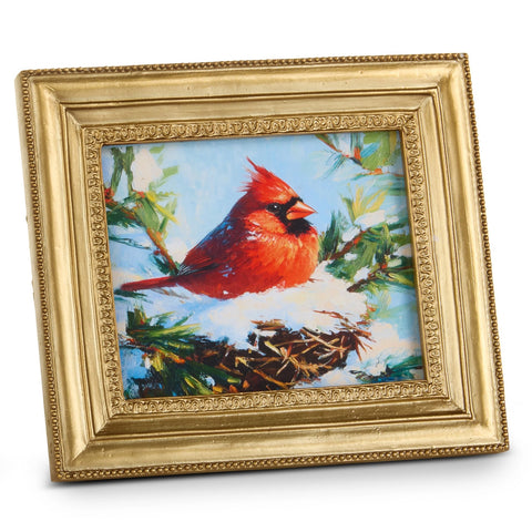 5.75" x 5" A Nested Memory Mini Framed Wall Art - Cardinal Nesting, shoptreeboutique.com