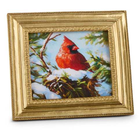 5.75" x 5" A Nested Memory Mini Framed Wall Art - Cardinal Perching, shoptreeboutique.com