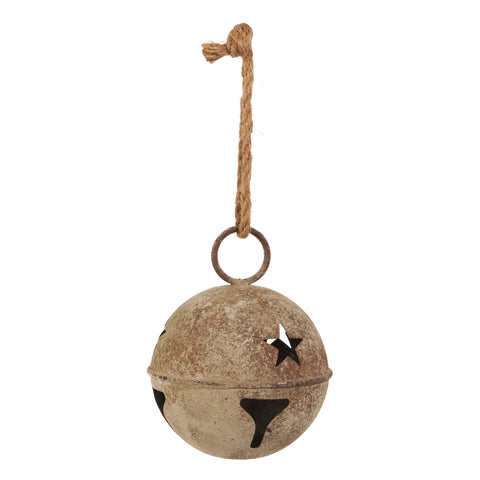 7" Rustic Iron Jingle Bell Ornament, shoptreeboutique.com