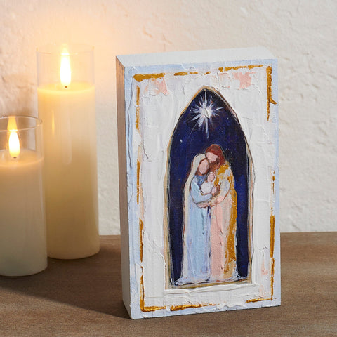 7.75" First Christmas Art Block, shoptreeboutique.com