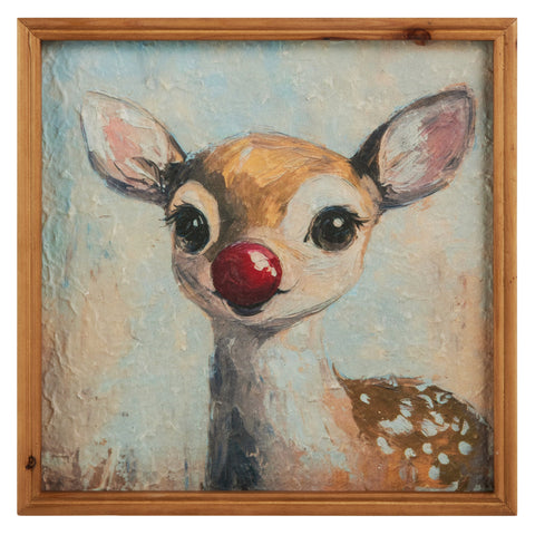 12" Red Nosed Wonder Wall Art, shoptreeboutique.com