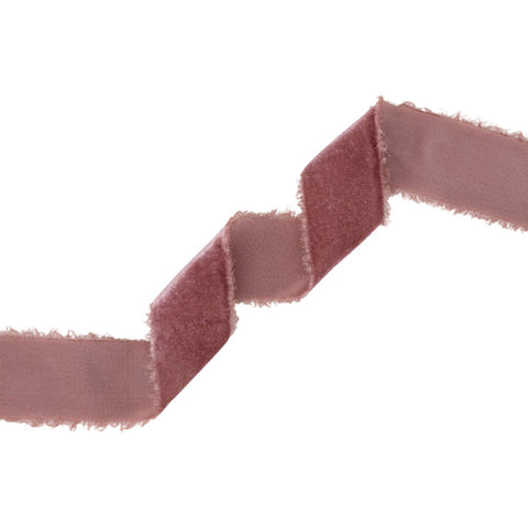 1 1/2" Frayed Velvet | Lavender | 5 Yard Roll, shoptreeboutique.com