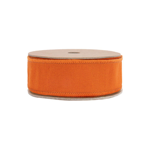 1 1/2" Orange with Hot Pink Backing | 10 Yard Roll, shoptreeboutique.com