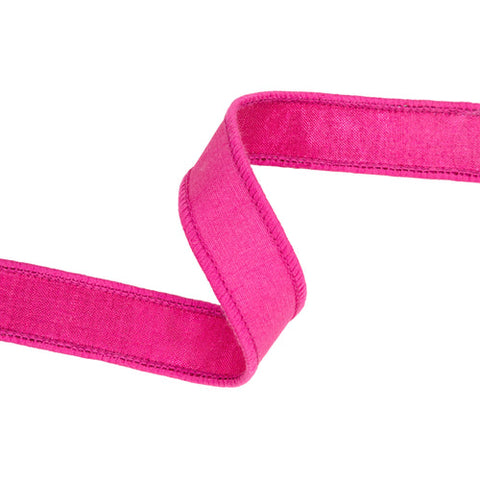 1" Hot Pink with Metallic Fused Backing | 10 Yard Roll, shoptreeboutique.com