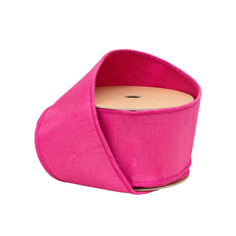 2 1/2" Ht Pink with Metallic Fused Backing | 10 Yard Roll, shoptreeboutique.com