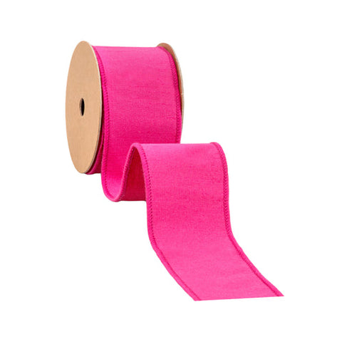 2 1/2" Ht Pink with Metallic Fused Backing | 10 Yard Roll, shoptreeboutique.com