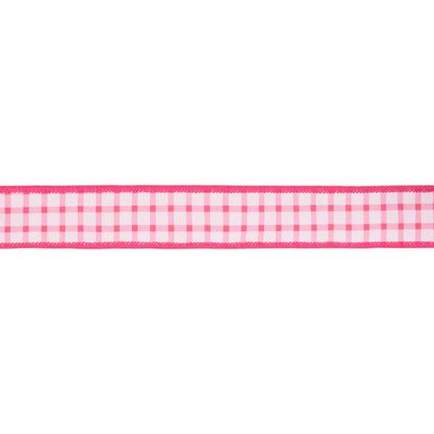 1 1/2" Coral Gridlines on White, Coral Backing | 10 Yard Roll, shoptreeboutique.com