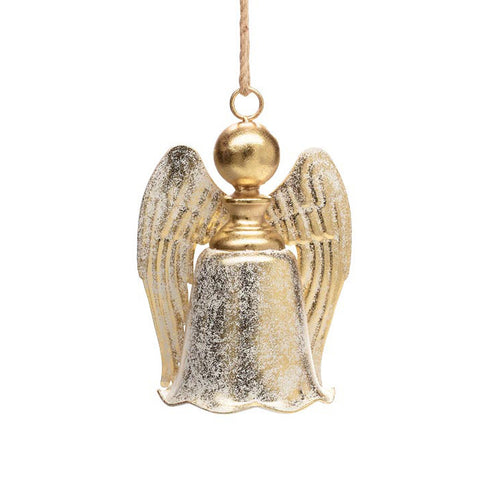 Gold Angel Bell Ornament, shoptreeboutique.com