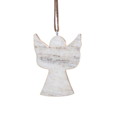 Marble Angel Ornament, shoptreeboutique.com