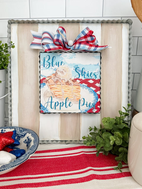 Mini Art "Blue Skies Apple Pie's", shoptreeboutique.com