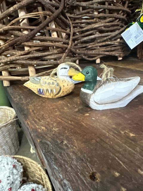 Mallard Duck Wood Orn,