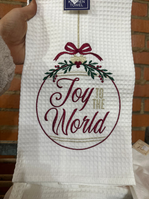 Joy To The World Ornament Towel