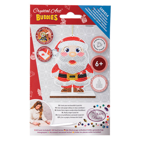 Crystal Art Santa Ornament, shoptreeboutique.com