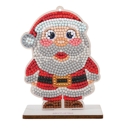 Crystal Art Santa Ornament, shoptreeboutique.com