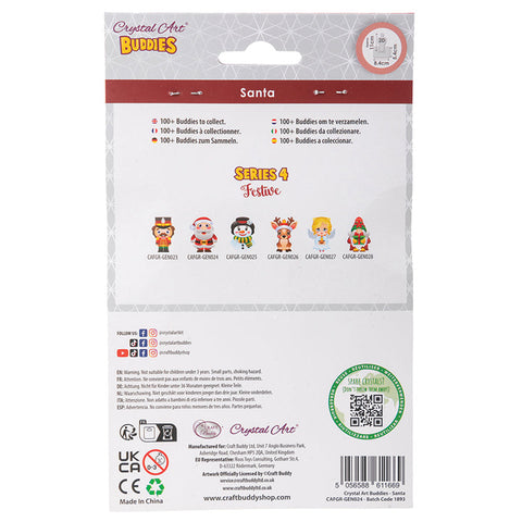 Crystal Art Santa Ornament, shoptreeboutique.com