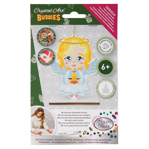 Crystal Art Angel Ornament, shoptreeboutique.com