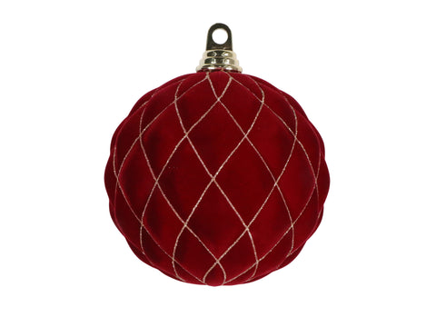 6" Burgundy Velvet Ornament \ 140 mm, shoptreeboutique.com