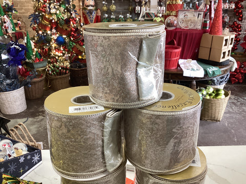 4”x10YD METALLIC RIBN