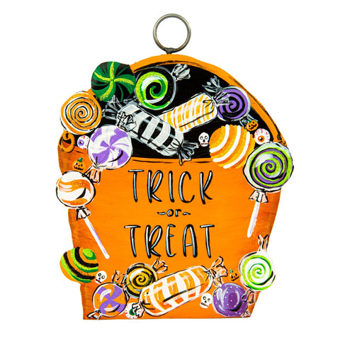 Mini Art Trick or Treat Bag Charm, shoptreeboutique.com