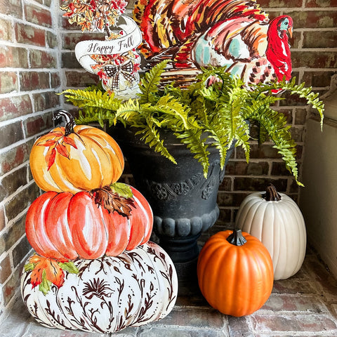 Fall Pumpkin Stack, shoptreeboutique.com