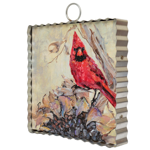 Mini Art Cardinal Dried Sunflower, shoptreeboutique.com