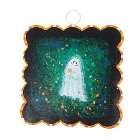 Mini Scallop Art Ghost & Flower, shoptreeboutique.com
