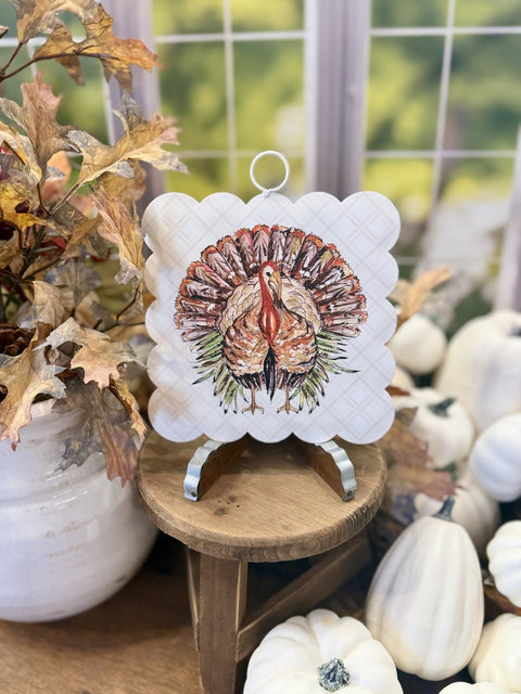 Mini Scallop Art Festive Turkey